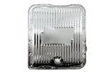 Steel Transmission Pan – Fits GM 700R4 / 4L60E / 4L65E – Finned – Chrome
