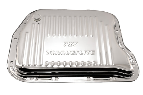 Steel Transmission Pan – Fits Mopar 727 TorqueFlite – Chrome
