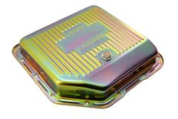 Steel Transmission Pan – Fits Chevy/GM TH-350 Turbo – Stamped "350 Turbo" Logo – Zinc-Plated