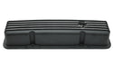ALUMINUM 1958–86 CHEVY SB 283–400 TALL VALVE COVERS – FULL FINNED – BLACK