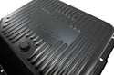 Steel Transmission Pan – Fits Chevy/GM TH-350 Turbo – Stamped "350 Turbo" Logo – Black