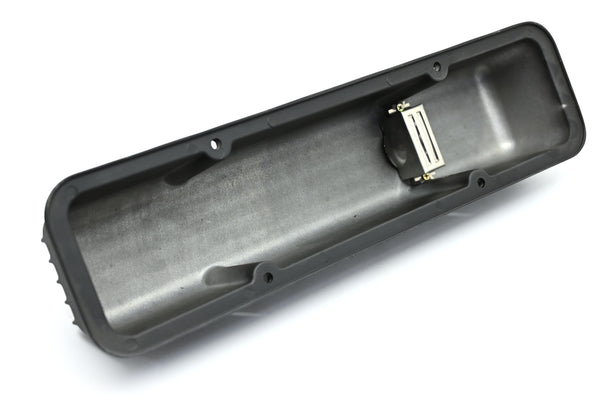 ALUMINUM 1958–86 CHEVY SB 283–400 TALL VALVE COVERS – FULL FINNED – BLACK