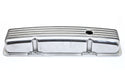 CHEVY SB 283-400 SHORT VALVE COVERS – ALUMINUM – FINNED – POLISHED