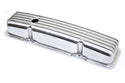 CHEVY SB 283-400 SHORT VALVE COVERS – ALUMINUM – FINNED – POLISHED