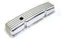 CHEVY SB 283-400 SHORT VALVE COVERS – ALUMINUM – FINNED – POLISHED