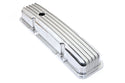 CHEVY SB 283-400 SHORT VALVE COVERS – ALUMINUM – FINNED – POLISHED