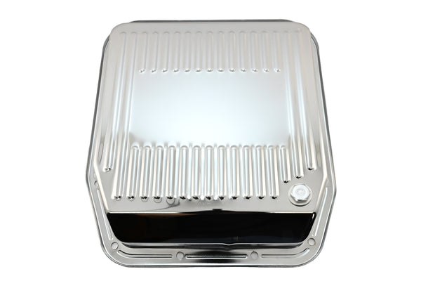 Steel Transmission Pan – Fits Ford AOD – Chrome