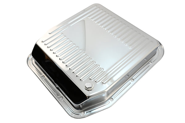 Steel Transmission Pan – Fits Ford AOD – Chrome