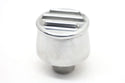 ALUMINUM ROUND BREATHER POLISHED FINNED - POLISHED