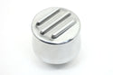ALUMINUM ROUND BREATHER POLISHED FINNED - POLISHED