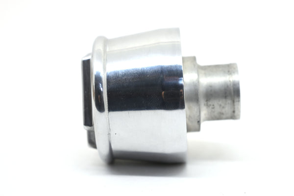 ALUMINUM ROUND BREATHER POLISHED FINNED - POLISHED