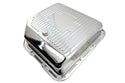 Steel Transmission Pan – Fits Chevy/GM TH-350 Turbo – Deep Sump – Stamped "350 Turbo" Logo – Chrome