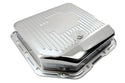 Steel Transmission Pan – Fits Chevy/GM TH-350 Turbo – Deep Sump – Stamped "350 Turbo" Logo – Chrome