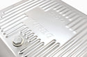 Steel Transmission Pan – Fits Chevy/GM TH-350 Turbo – Deep Sump – Stamped "350 Turbo" Logo – Chrome