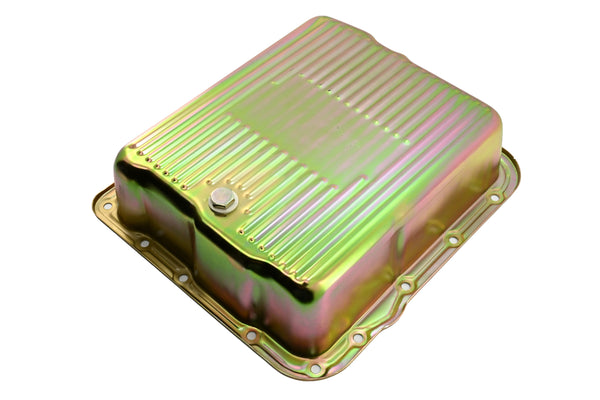Steel Transmission Pan – Fits GM 700R4 / 4L60E / 4L65E – Deep Sump – Zinc-Plated
