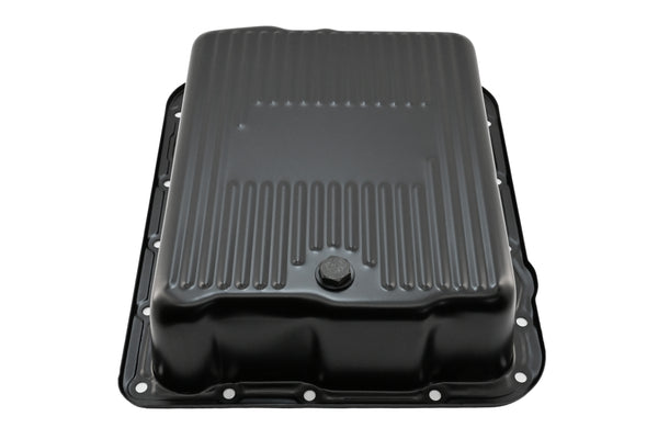 Steel Transmission Pan – Fits GM 700R4 / 4L60E / 4L65E – Deep Sump – Black