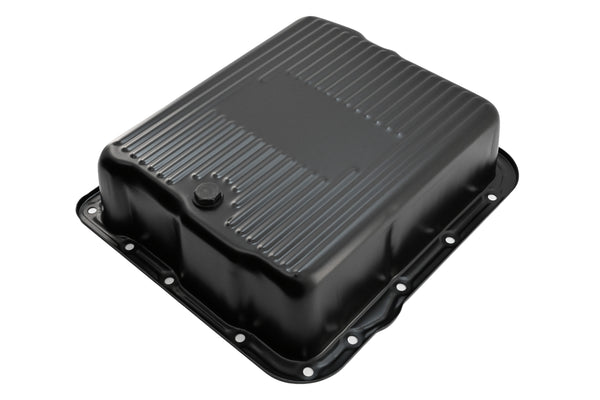 Steel Transmission Pan – Fits GM 700R4 / 4L60E / 4L65E – Deep Sump – Black
