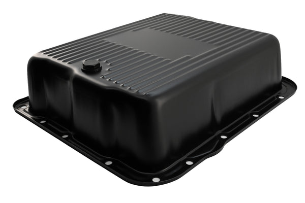 Steel Transmission Pan – Fits GM 700R4 / 4L60E / 4L65E – Deep Sump – Black