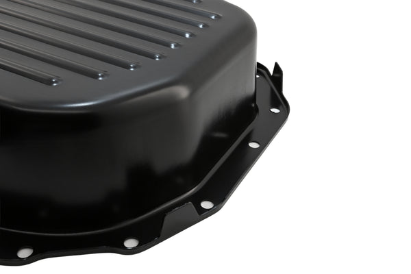 Steel Transmission Pan Deep Fits Chevy/GM 4L80 4L80E 4L85E – Black