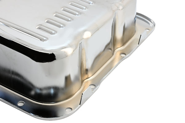 Steel Transmission Pan Deep Fits Chevy/GM 4L80 4L80E 4L85E – Chrome