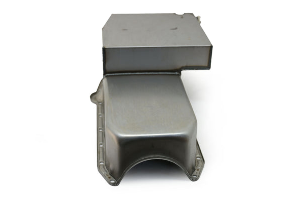 STEEL 1958-79 CHEVY SB 283-400 IMCA CIRCLE TRACK RACING OIL PAN - RAW