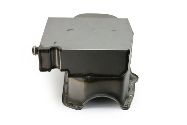 STEEL 1958-79 CHEVY SB 283-400 IMCA CIRCLE TRACK RACING OIL PAN - RAW