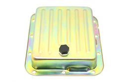 Steel Ford C4 Transmission Pan – Stock Capacity, Zinc Coated (Pan Fill Style)