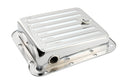 Steel Transmission Pan Fits Ford C4 – Stock Capacity – Pan Fill Style – Chrome