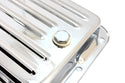 Steel Transmission Pan Fits Ford C4 – Stock Capacity – Pan Fill Style – Chrome