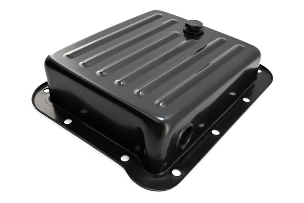 Steel Transmission Pan Fits Ford C4 – Stock Capacity – Pan Fill Style – Black