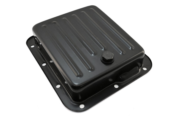 Steel Transmission Pan Fits Ford C4 – Stock Capacity – Pan Fill Style – Black