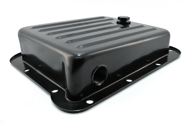 Steel Transmission Pan Fits Ford C4 – Stock Capacity – Pan Fill Style – Black