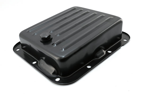 Steel Transmission Pan Fits Ford C4 – Stock Capacity – Pan Fill Style – Black