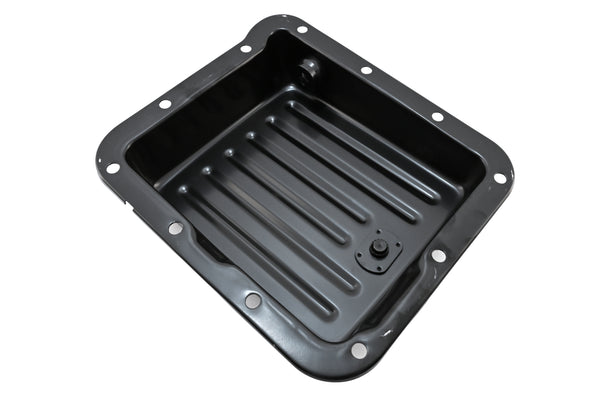 Steel Transmission Pan Fits Ford C4 – Stock Capacity – Pan Fill Style – Black
