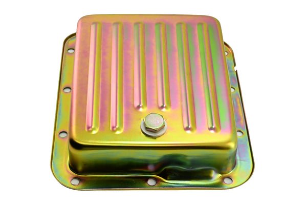 Steel Transmission Pan Fits Ford C4 – Stock Capacity – Pan Fill Style – Zinc-Plated