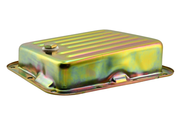 Steel Transmission Pan Fits Ford C4 – Stock Capacity – Pan Fill Style – Zinc-Plated