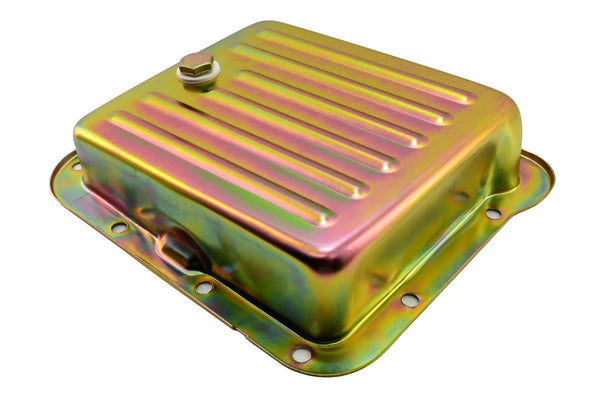 Steel Transmission Pan Fits Ford C4 – Stock Capacity – Pan Fill Style – Zinc-Plated