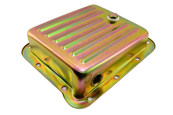 Steel Transmission Pan Fits Ford C4 – Stock Capacity – Pan Fill Style – Zinc-Plated
