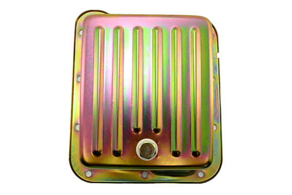 Steel Transmission Pan Fits Ford C4 – Stock Capacity – Pan Fill Style – Zinc-Plated