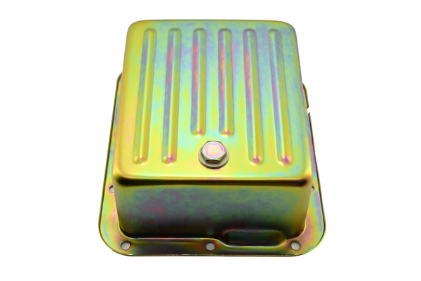 Steel Transmission Pan Fits Ford C4 – Deep Sump – Case Fill Style – Zinc-Plated