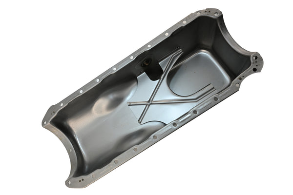 Steel Oil Pan Fits 1965–1990 Chevy Big Block 396 402 427 454 V8 Engines - Raw Steel