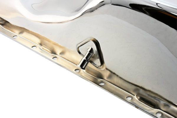 Steel Oil Pan Fits 1965–1990 Chevy Big Block 396 402 427 454 V8 Engines - Chrome