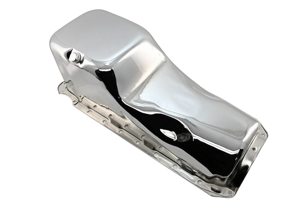 Steel Oil Pan Fits 1965–1990 Chevy Big Block 396 402 427 454 V8 Engines - Chrome