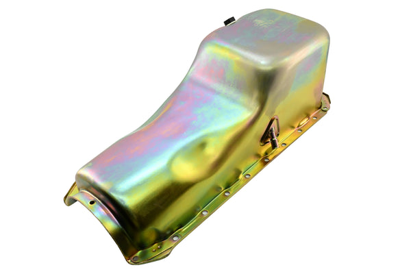 Steel Oil Pan Fits 1965–1990 Chevy Big Block 396 402 427 454 V8 Engines - Zinc-Plated
