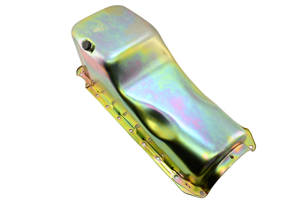Steel Oil Pan Fits 1965–1990 Chevy Big Block 396 402 427 454 V8 Engines - Zinc-Plated