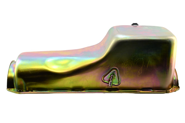 Steel Oil Pan Fits 1965–1990 Chevy Big Block 396 402 427 454 V8 Engines - Zinc-Plated