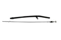 Steel Transmission Dipstick – Fits Chevy/GM TH400 – Bellhousing Mount – Locking – Black