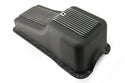 Black Aluminum Finned Baffled Oil Pan – 1965–1987 Ford SB 260-289-302 – Front Sump