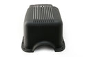 Black Aluminum Finned Baffled Oil Pan – 1965–1987 Ford SB 260-289-302 – Front Sump