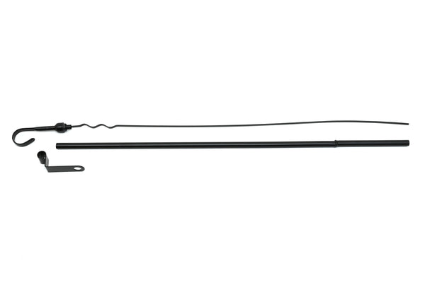 SMALL BLOCK DRAG RACING DIPSTICK (FOR 7 QUART HZ-9450, HZ-9448 OIL PAN) - BLACK